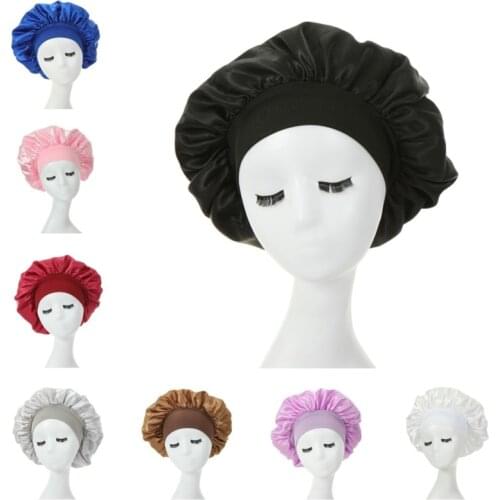 Satin Bonnet Cap Night Sleep Hat Women Durag Sleeping Hats Hair Wrap Care Cover Nightcap For Women Men Caps Accessories