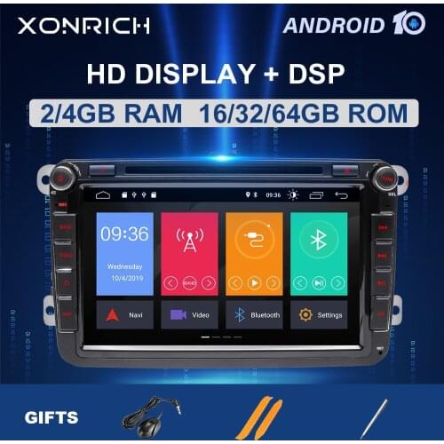 2 Din Android 10 Car radio GPS Navigation For VW Passat B6 B7 T5 polo amarok volkswagen Skoda Octavia 2 tourangolf 56 Multimedia