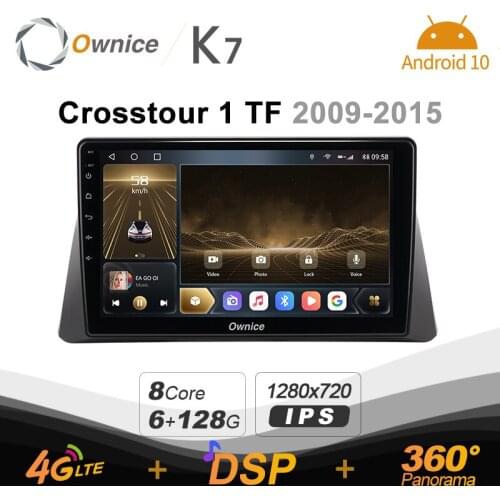 Ownice K7 Android 10 Car Multimedia Radio for Honda Crosstour 1 TF 2009 - 2015 Video player 6G+128G Quick Charge Coaxial 4G LTE