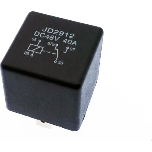 JD2912 Auto Car relay 5 Pin DC 12V 24V 36V 48V 40A Coil Power 1.8W Automobile Control Device