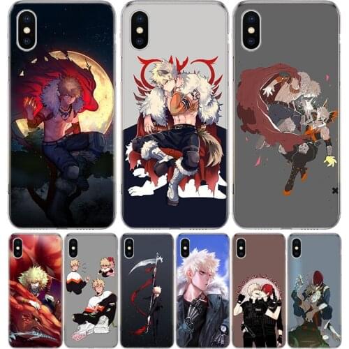 Boku no Hero Academia Cover Phone Case For Iphone 11 12 Mini Pro 7 6 X 8 6S Plus XS MAX + XR 5S SE 10 9 Art TPU Coque Capa Shell