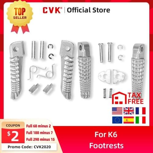 CVK Front and After Footrests Foot Peg Rests For Suzuki GSXR600 GSXR700 K4 K6 K8 GSXR1000 K1 Motorcycle Accessories