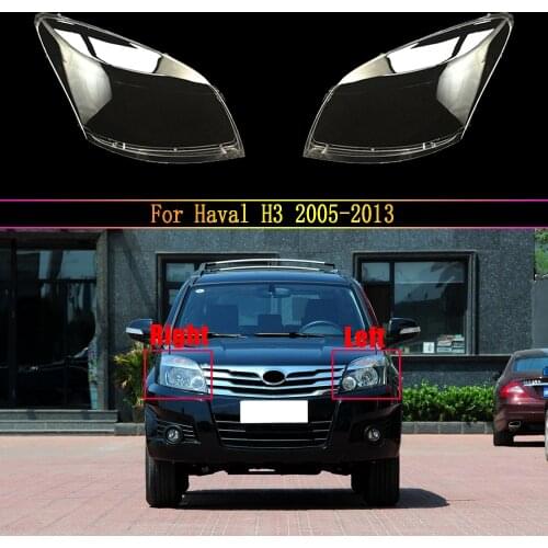 Headlight Lenses Replacement Left&Right Headlamp Cover For Haval H3 2005 2006 2007 2008 2009 2010 2011 2012 2013