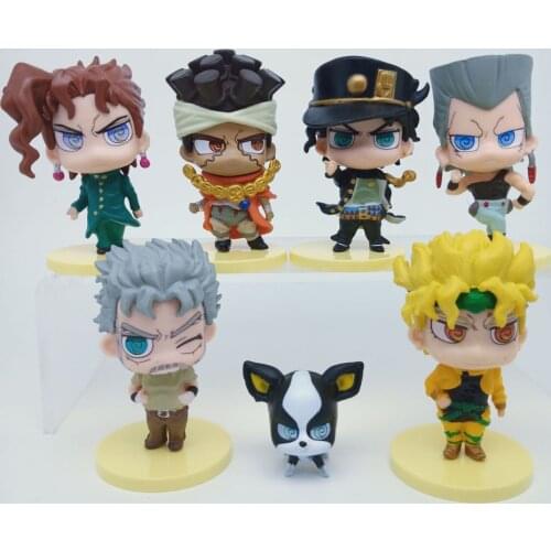 7cm jojo bizarre adventure figure Diamond Kujo Jotaro Higashikata Josuke Rohan Action Figure japan pvc anime figurine MODELS