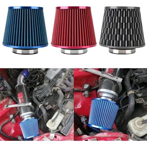 Cold Air Intake Filter Induction Kit Car Air Filters Car Accessories 3 Inch High Flow Universal Sport Power Mesh Cone 76MM