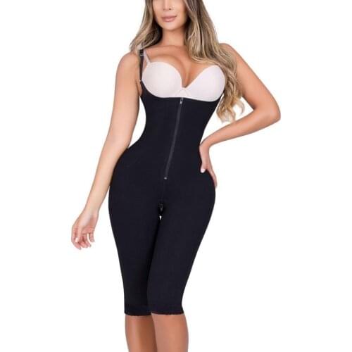 Sling High Back Middle Zipper Shapewear Women Bodysuit PostpartumTummy Control Shapewear Fajas Reductoras Y Modeladoras Mujer