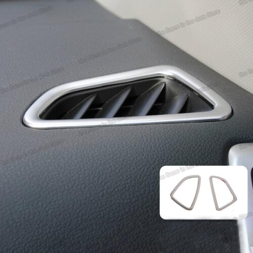 Lsrtw2017 Abs Car Dashboard Vent Outlet Frame Trims for Hyundai Tucson 2015 2016 2017 2018 Interior Accessories Chrome