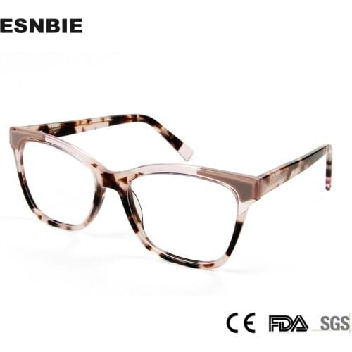 Fashion Square Acetate WomenS Glasses Frame For Female Decorative Eyeglasses Prescription Optical Spectacles Myopia Eyewear