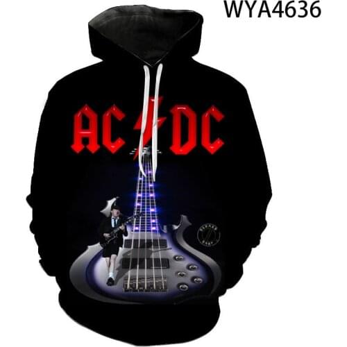 AC DC Fashion Men Women Children Cool Sweatshirts 3D Printed Casual Boy Girl Kids Hoodies Pullover Long Sleeve Streetwear Coat