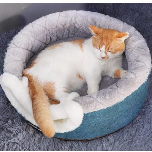 Cat Bed Soft Nest Puppy House Cat House Pet Hammock Dog Puppies Kitten Soft Sofa Accessories Soft and Detachable Dual Purpose