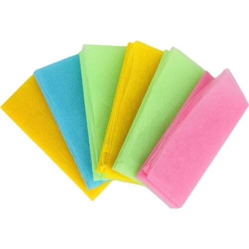 Exfoliating Nylon Bath Shower Body Cleaning Washing Scrubbing Towel Scrubbers