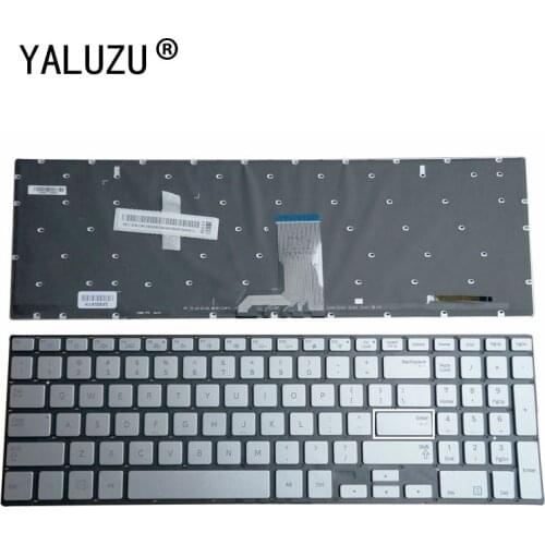 New Keyboard for Samsung 770Z5E NP770Z5E 780Z5E NP780Z5E NP880Z5E NP670Z5E 670Z5E Laptop US Language Backlit Silver No Frame