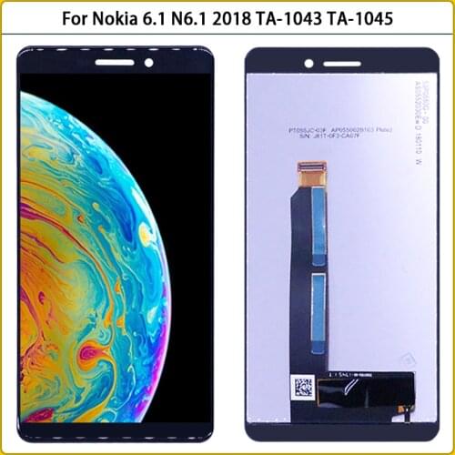 New For Nokia 6 LCD TouchScreen For Nokia 6.1 N6.1 2018 TA-1000 TA-1043 TA-1045 LCD Display Touch Screen Panel Digitizer Assemb