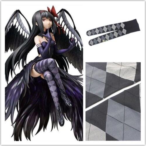 Puella Magi Madoka Magica Akemi Homura Pantyhose EVIL DOER Cosplay Velvet Stockings