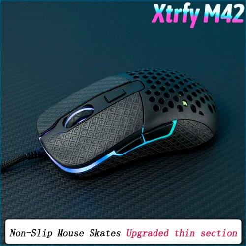 BTL DIY Handmade Non Slip Suck Sweat Mouse Skin Skates for Xtrfy M42 Without Mouse