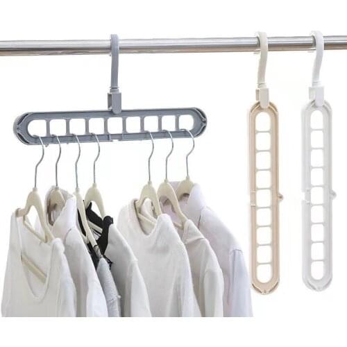 Winter Adult child Magic Multi-port Support Circle Clothes Hanger Drying Rack Multifunction Plastic Clothes Hangers Home Storage