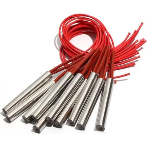 10PCS 12.5mm 62~75mm 201SUS 110V/220V/380V Single Head Dual Electric Heating Tube 190W/200W/210W/220W/230W Cartridge Heater
