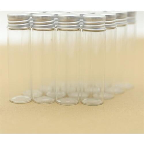 24 pieces 20ml 22*80mm Tiny Glass Bottles storage bottles & jar Glass Jars Vials Mini Containers Small Bottles