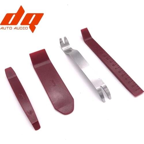 4pcs high quality stainless steel Repairing Tool Car Radio Door Clip Panel Trim Dash Audio Stereo Removal Installation Pry Tools