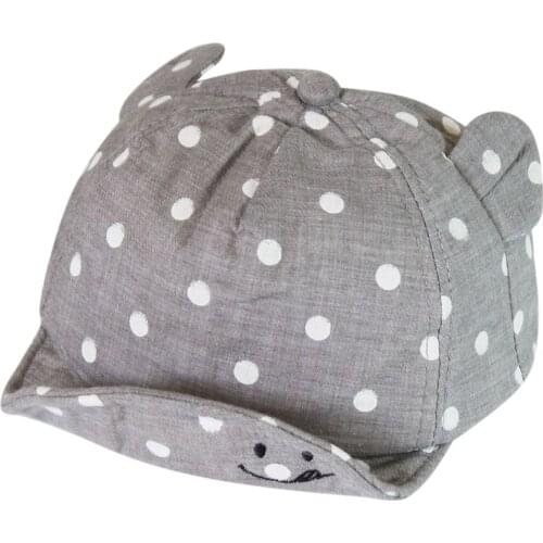 Children Sun Hats Toddler Cap Cute Dot Baby Caps Girl Boys Sun Hat With Ear For Spring Newborn Photography Props Baseball Cap#20