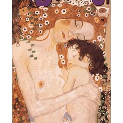 GATYZTORY Frame DIY Oil Painting By Numbers Girl Paint Canvas Picture Hand Painted Pictures Beach Scenery Modern Home Decor Gift