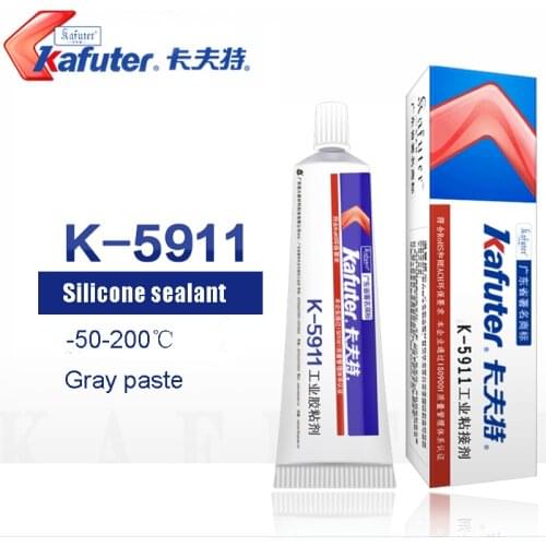 K-5911 Grey TailLights Headlight Glue Rubber Seal Glue Waterproof Anti-Fog High Temperature Resistant Silicone Adhesive Sealant