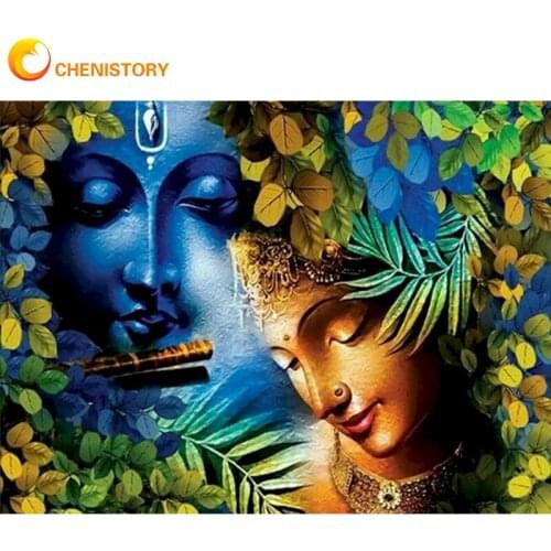 CHENISTORY Diamond Painting Full Square/Round Drill 5D DIY Colorful Religion Buddha Embroidery Rhinestone Cross Stitch Decor Art