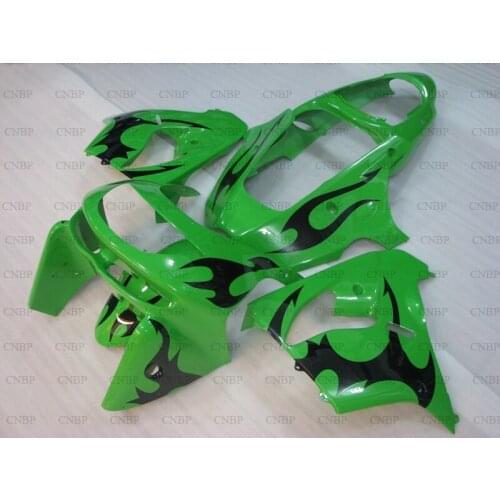 Zx-9r 1998 - 1999 Fairing Kits Zx 9r 1999 Body Kits Zx 9r 1999 Green Black Fairings