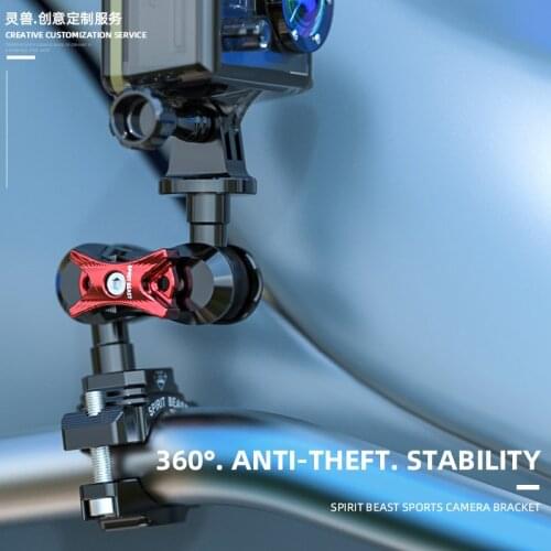 SPIRIT BEAST Suitable GoPro Sports Camera Bracket Motorcycle Riding Equipment DJI Osmo Action Insta360 Sports Camera Handlebar