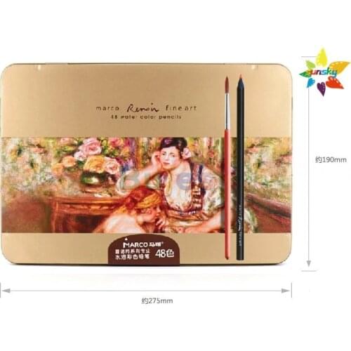 Marco 24 36 48 72 120 oil color pencil Professional artist hand paint Renoir art drawing pencil office stationery 3100 3200 3220