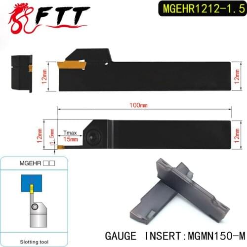 MGEHR1212-1.5 Extermal Parting and Grooving Turning Tool Holder For MGMN150 Insert Right Hand Bars MGMN 150