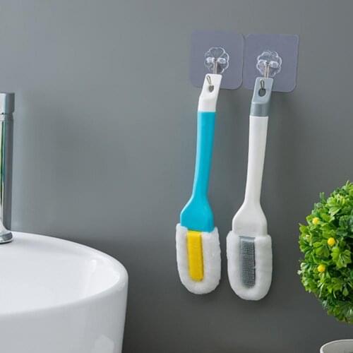 Microfiber Soft Bristles Shoes Brush Long Handle Laundry Cleaning Accessories Shoes Brush