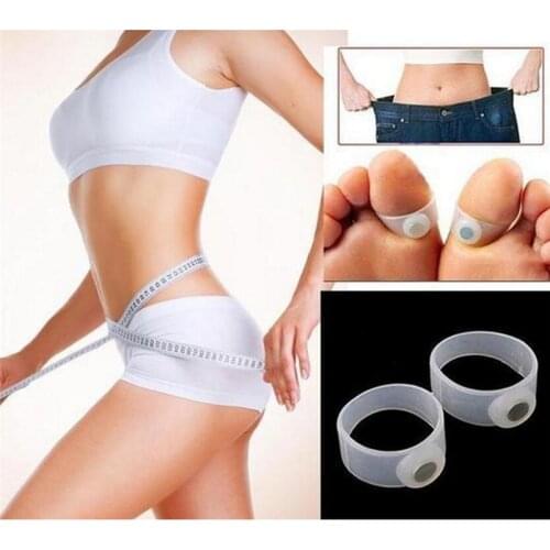 New Slimming Massage Product Lose Weight Magnetic Body Care Tool Silicone Toe Foot Ring 1Pair