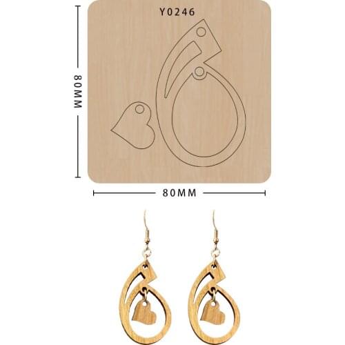 Earring Cutting Dies Diy Craft Leather Mold Scrapbooking Suitable For Common Big Shot And Sizzix Machines