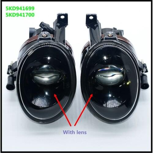 1-2Pcs Left+Right Front Bumper Lens Fog Lights 5KD941699 5KD941700 For Beetle Golf 6
