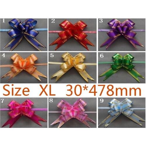 Size XL 30*478mm Pull Bows Ribbons Flowers Gift Wrapping Christmas Wedding Party Decoration Pullbows wholesale retail