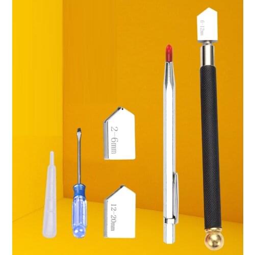 Glass Tile Cutter diamond cutter head steel blade cutting tool oil supply anti-skid metal handle manual tool