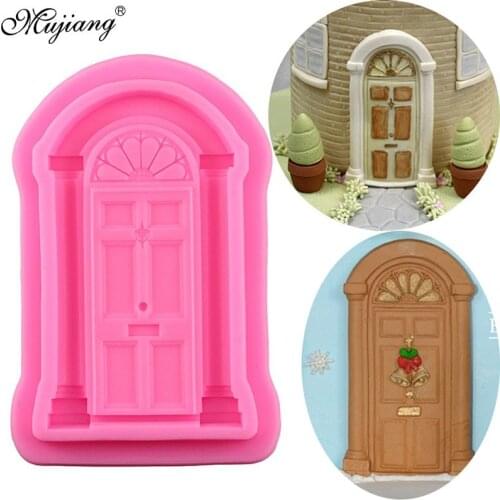 3D Door Silicone Mold Frame Cake Border Fondant Cake Decorating Tool Christmas Cookie Baking Candy Clay Chocolate Gumpaste Mould