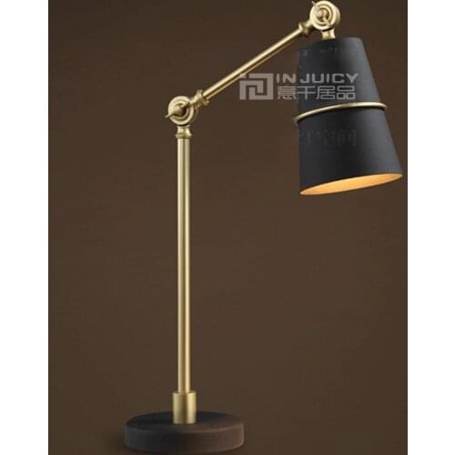 Nordic LED Iron Office Bedside Eyesafe Table Desk Lamp Light Bedroom Cafe Bar Store Decor White/Black