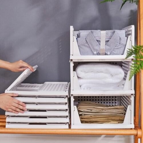 Foldable Drawer Storage Bin Detachable Bedroom Space Saving Cabinet Wardrobe Finishing Classification Organizer Sundries Shelf