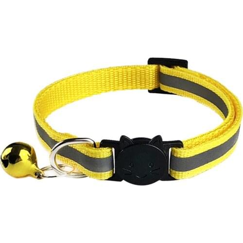Reflective Puppy Dog harness Cat Adjustable Collar with Bells Release Buckle Neck Strap Pet Supply small Dog harnesses Cat Strap