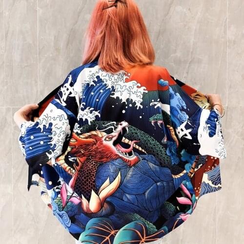 Tops For Women Blouse Shirt Kimono Cardigan Female Clothing Japanese Streetwear Kimono Women Clothes 2020 Haori Women AA3013