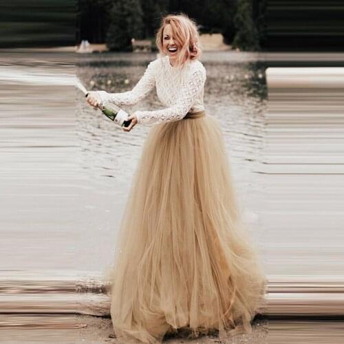 Spring Long Women Sirts Sexy Tutu Adult Handmade Tulle Fashion Floor Length Wedding Skirt For Women