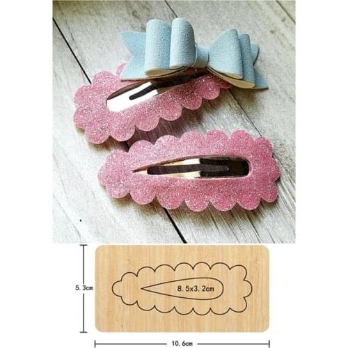 Hair Clip Handwork Hairpin Cutting Dies 2020 New Headdress Wooden Dies Suitable for Common Die Cutting Machines on the Market