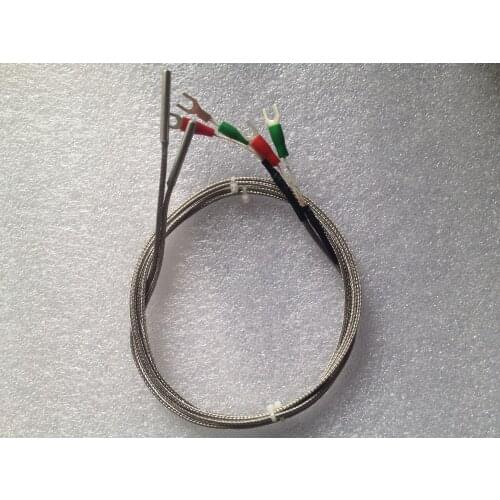 Free ship 10pcs/lot 2m length length K type/E type 4*30mm stainless steel tube temperature sensor probe thermocouple sensor