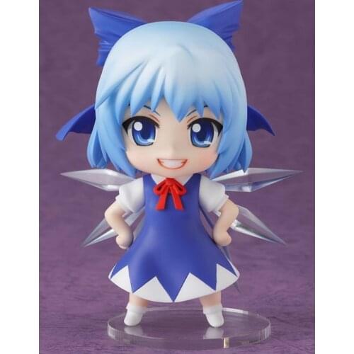 100% Original: Touhou Project Cirno #167 Q version figma PVC Action Figure Anime Figure Model Toys Figure Collection Doll Gift