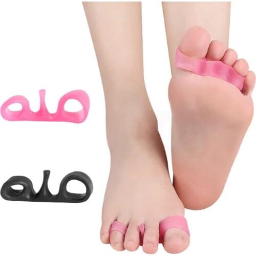 2PCS/1Pair Silicone Bunion Corrector Toe Separator Valgus For Toe Finger Separator Hallux Valgus Corrector Orthopedic Protector