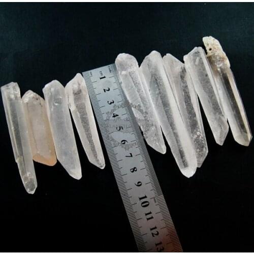 45-70mm long organic nugget random shape natural rock crystal quartz stick loose beads findings supplies 3000025