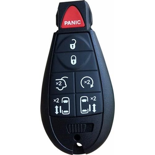 5* Key Shell + Key Blank fit for CHRYSLER For DODGE For JEEP For VOLKSWAGEN Smart Remote Case