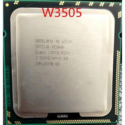 Free shipping W3505 SLBGC 2.53GHz/4M/LGA1366 central processor cpu